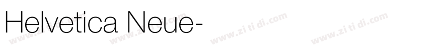 Helvetica Neue字体转换
